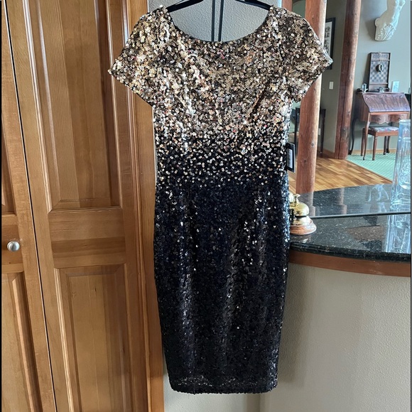 🍃💕NWT MARINA Ombré Sequin Midi Sheath Dress - Picture 4 of 10